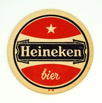 Heineken beer coaster Stock Photos
