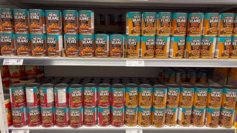 Heinz baked beans Stock-Footage 171192867