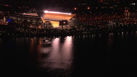 Heinz Field Night1 Stock Footage 137557231