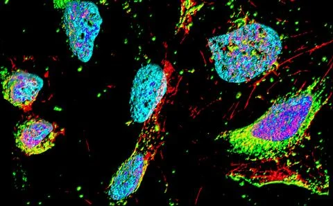 HeLa cells Stock Illustration