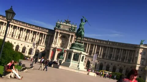 Heldenplatz Vienna (dutch angle) 2 Stock Footage 22241721
