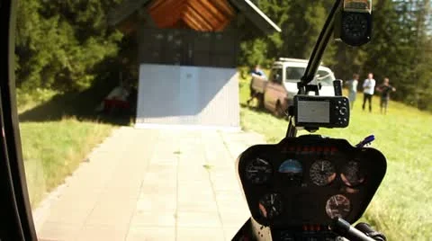 Heli takeoff Stock Footage 21661731