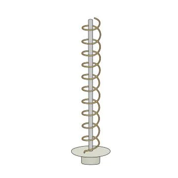 Helical antenna Ilustración de archivo