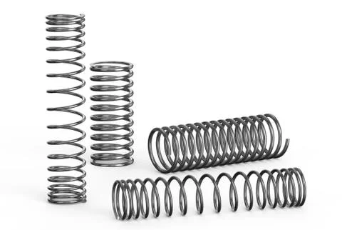 Helical coil springs Stock Illustration