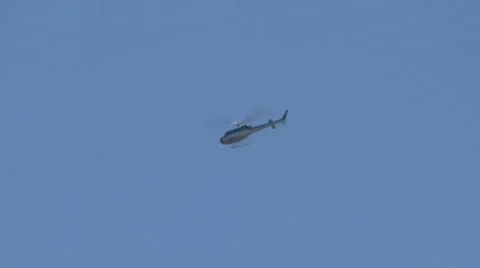 Helicopter AB fly far Stock Footage 3225225