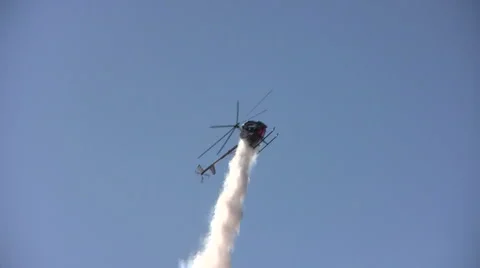 Helicopter aerobatics Stock Footage 917357