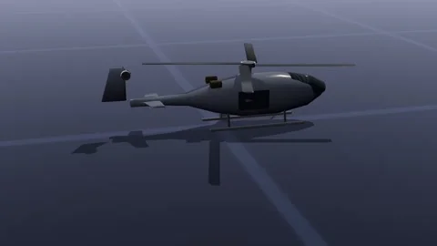 Helicopter aircraft 3d loop 3D animation seamless loop Видео 341780297
