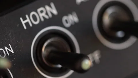 Helicopter Airhorn button ECU move on Stock Footage 236104860