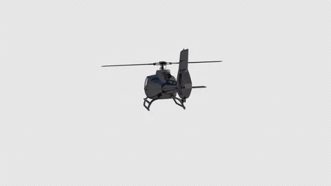 Helicopter alpha channel loop Stock Footage 220720509