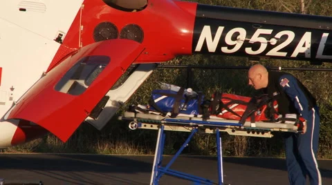 Helicopter ambulance Stock Footage 883893