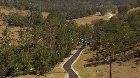 Helicopter and trees Stock Footage 82938127