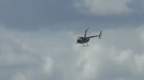 Helicopter approach for landing Video stock 12529613