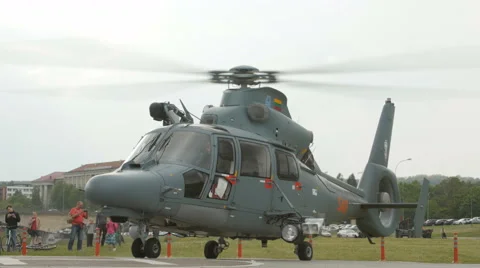 Helicopter Army and Public Unity Day Video stock 64326498