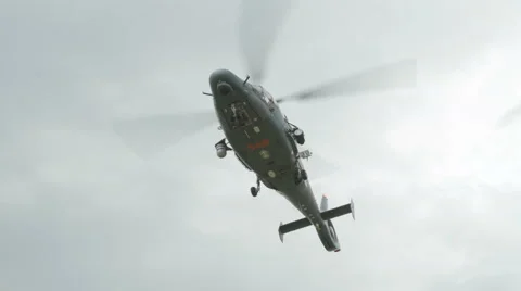 Helicopter Army and Public Unity Day Video stock 64327366