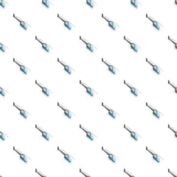 Helicopter aviation transport seamless pattern for design Stock Illustration