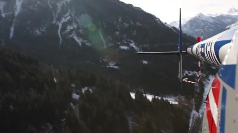 Helicopter back view Video stock 57992785