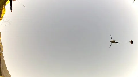 Helicopter in the Base Camp 스톡 동영상 12019601