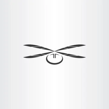Helicopter black vector icon Stock Illustration