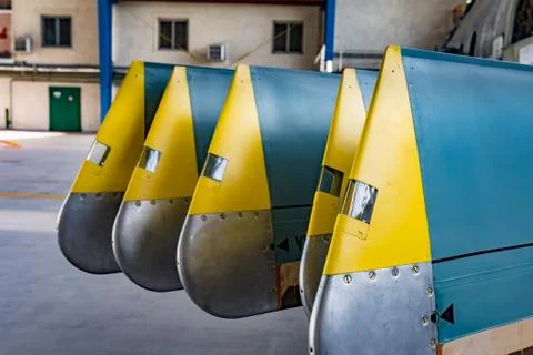 Helicopter blade close up Stock Photos