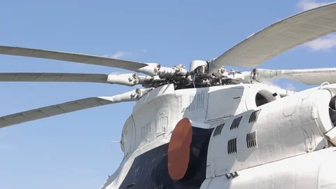 Helicopter blade detail. Video stock 89227927