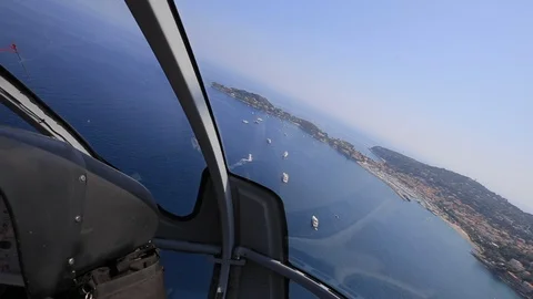 Helicopter cabin inside view Stock Footage 114192062