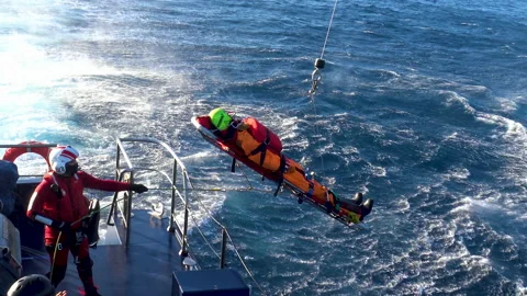 Helicopter casualty evacuation training. 動画素材 166527914