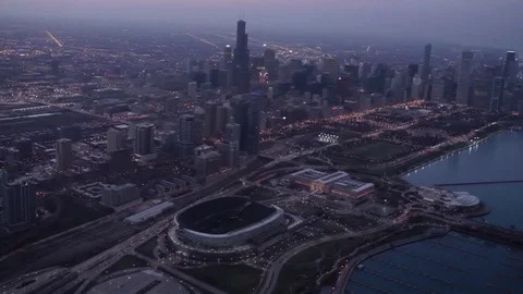 Helicopter Chicago Views 動画素材 78507379