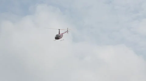 Helicopter circling overhead Stock Footage 40272128