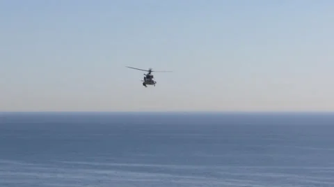 Helicopter Cliffside Rescue Video stock 34200247