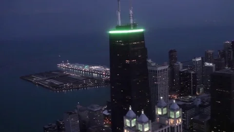 Helicopter Clip of the Sears Tower 動画素材 78504772