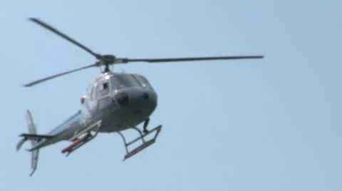 Helicopter AS close up Stock Footage 22144696