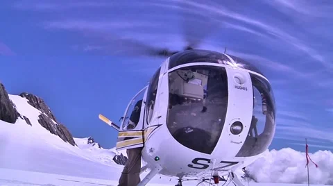 Helicopter in a close vision Stock Footage 56663477