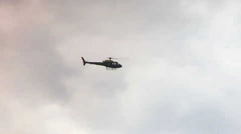 Helicopter clouds Video stock 885029
