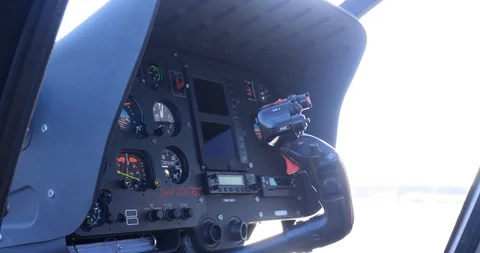 Helicopter cockpit Video stock 118882139