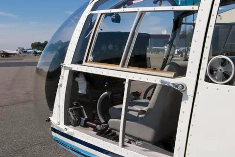 Helicopter cockpit Stock Photos
