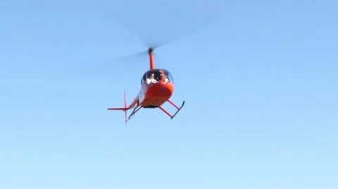 Helicopter coming into land Stock Footage 46890050