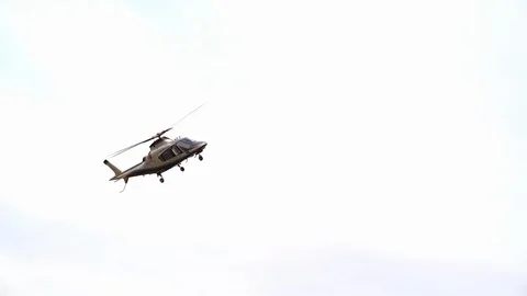 Helicopter coming in to land Stock Footage 123217360