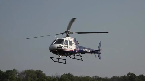 Helicopter coming in for landing Stock Footage 146607183