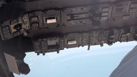 Helicopter Controls Stock Footage 80296214