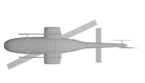 Helicopter detailed polygonal. Vector isolated on a white background. Adult Stock Illustration