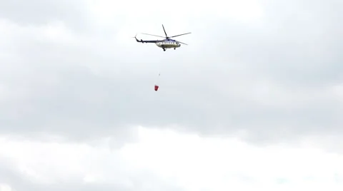 Helicopter on fire watch 4K Vídeo Stock 67943829