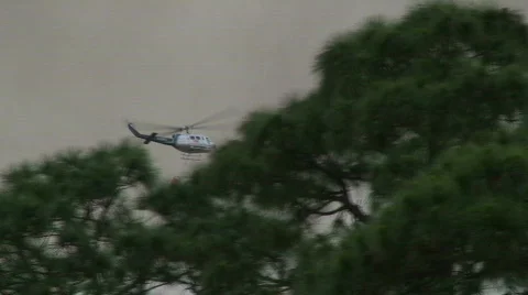 Helicopter Firefighter Stock Footage 490651
