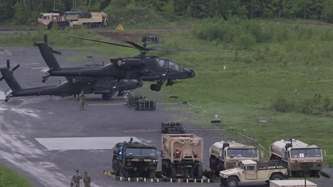 Helicopter Fires MIssile* Video stock 115129753