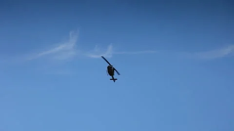 Helicopter flaying Stockbeeldmateriaal 5130617