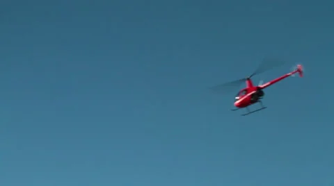 Helicopter flies over the beach Video stock 46808774