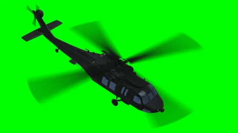Helicopter flies under  Stock Footage 960729
