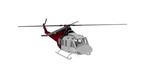 Helicopter flight animation, the alpha channel included. 4K Stock Footage 138122830