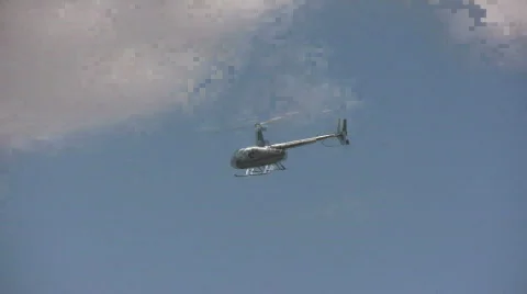 Helicopter in flight Video stock 107268