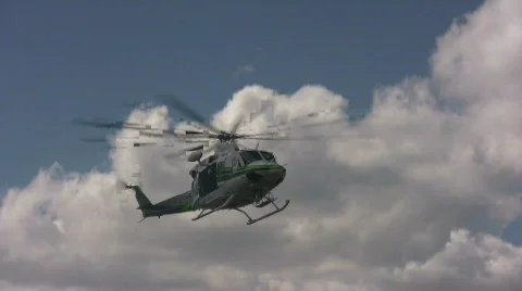 Helicopter in flight Video stock 107492