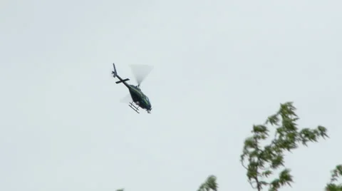 Helicopter in Flight Stock Footage 49936899